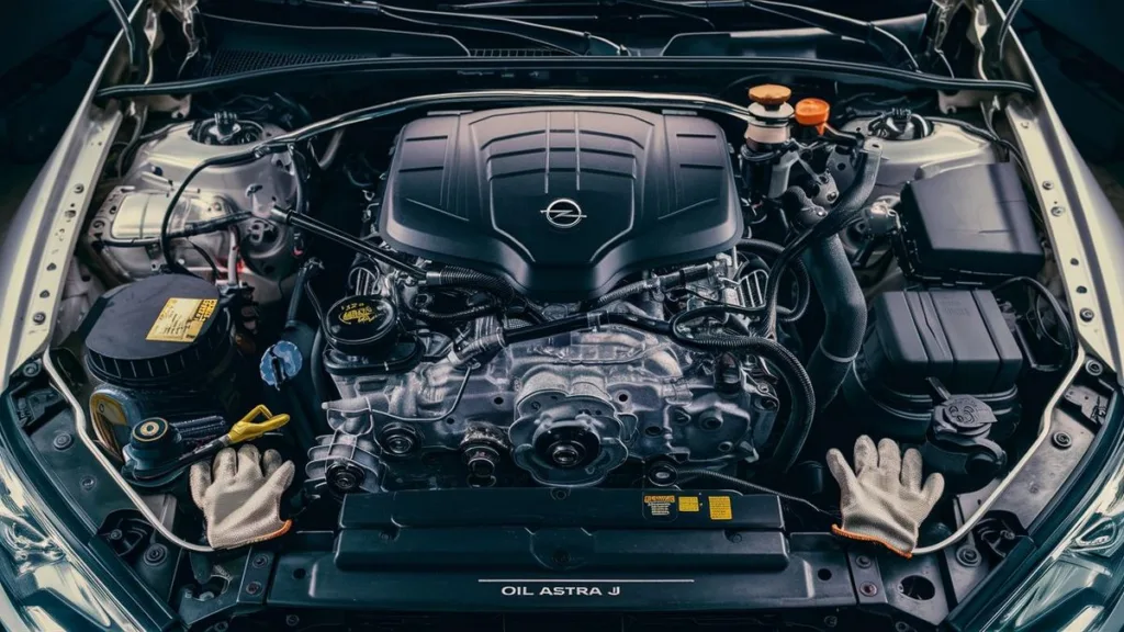 Gdzie znajduje się filtr oleju w samochodzie Opel Astra J?