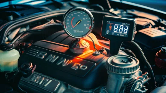Jak sprawdzić temperaturę silnika BMW E60